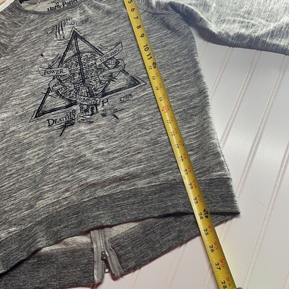 Harry Potter Women’s Gray Long Sleeve Crew Neck Sweatshirt Size XS - Picture 5 of 6